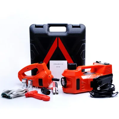 ATFX-1344 Electric Hydraulic Jack Impact Wrench Set 3T DC 12V 340N.M Torque 155-450mm Lifting Range Steel 150W SUV Tire Inflator