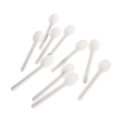 Stronger Wholesale Compostable Cutlery Sets Heavy Duty Paper Fork Spoon and Knife Set