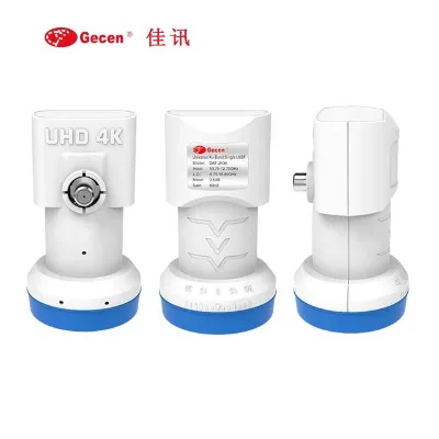 Gecen Factory Digital Universal Ku Band Single LNB GKF-2139 with 75 Female Connector CE Certified