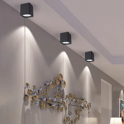 Commercial Downlight Square Led Surface Mounted COB Downlight With 3 Years Warranty