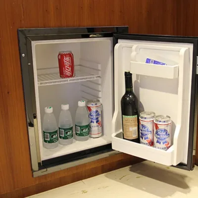 DC40 40L Built-in Refrigerator 12v Stainless Steel Caravan Yacht Fridge Freezer With Dual Zone