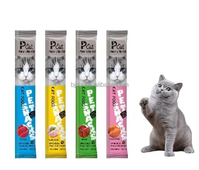 Pure English Cat Strips Whole Box Wholesale Wet Pet Snacks Chicken Tasting Meat Ingredients Cross-Border Treats Targeted Product
