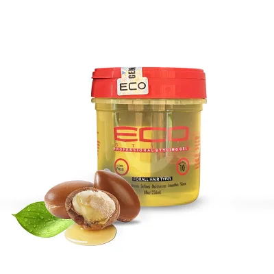 Private Label New Release Argan/Coconut/Olive Oil/Black Castor & Flaxseed Wholesale Gel Hair Eco Styling Gel for Women