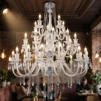 New model wedding hall electroplated crystal chandelier for wedding hotel ceremony chandeliers chandeliers and pendant lights