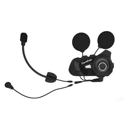 Helmet Rider Intercom Communication System Carbon Fiber Color Motorcycle Intercom Headset with DSP&CVC Noise Cancellation