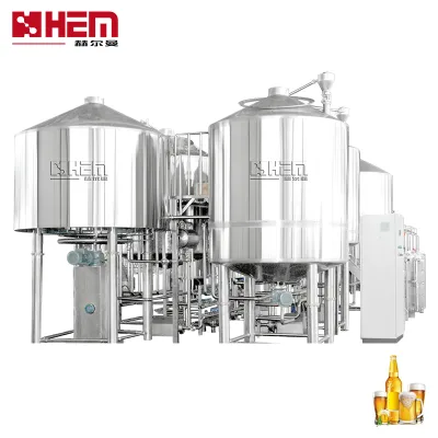 Hermann Brewery Equipment 5000L Red Copper Commercial Brewhouse Farm Use Brewing Wit Stainless Steel Dimple 10000L Capacity Pump