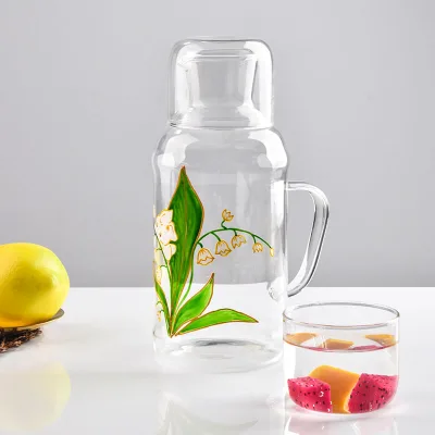 Creative National Tide Large Capacity Glass Kettle High Temperature Resistant Cool Household Storage Bottle Refrigerated Pot Tea