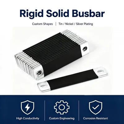 Rigid Solid Copper Busbar BRICO-FCB-JP2405 Low Voltage Custom Battery Connector for EVE Prismatic Lithium Battery