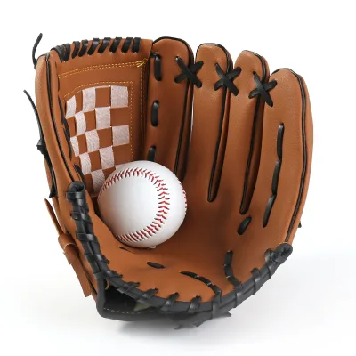 Wholesale Price Pu Leather Baseball Gloves for Kids and Adults Baseball Game