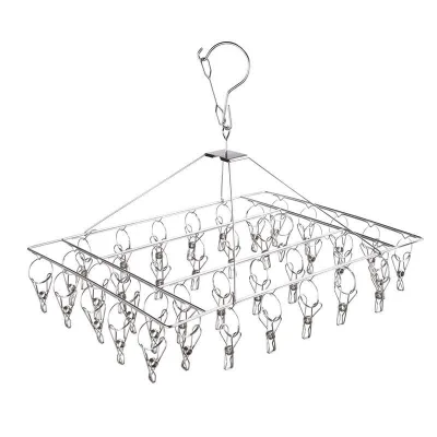 Marine Grade Stainless Steel Raw Materials Metal Socks Underwear Hangers Household Stainless Steel Clothes Peg