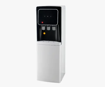 YISO Floor Standing Compressor Cooling Water Dispenser, Children's Safety Lock, 3 Faucets, Hot and Cold Environmental Water