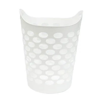 Hot Selling Customized PE Eco-Friendly Folding Clothing Washing Basket Bathroom Laundry Hamper with Handles