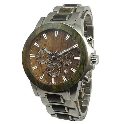 Personalized Watch Custom Your Own Logo Make Your Own Design Mesh Band Wood Watches for Man