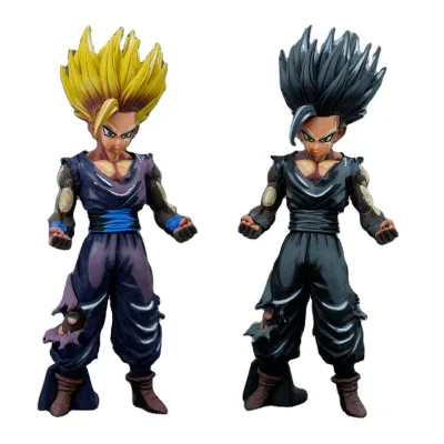 Hot Sell Dragons Balls Manga Version Manga Color Gohan Chocolate Color Black Stealth Battle Damage Edition Model Boxed