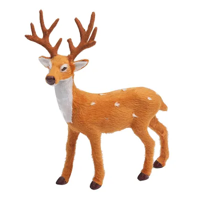 Christmas Decorations Christmas Deer Christmas Tree Decoration Mini Cute Sika Deer Shopping Window Simulation Elk Decoration