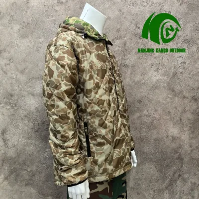 Wholesale Woobie Hoodie Custom Color Camo Pattern Tactical Soft Fleece Inner Nylon Outer Shell Metal Zipper for Hiking Unisex