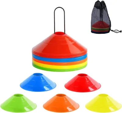 Highly Visible Multiple Colors Clear Marker for Gym Club Speed and Agility Exercise Supply PE Soccer Cones Disc