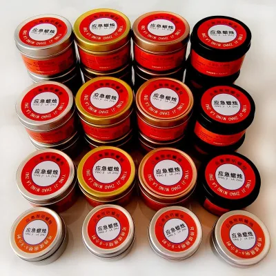 Emergency Candle in Premium Tin Box - 100% Pure Soy Wax Smokeless Odorless Emergency Light