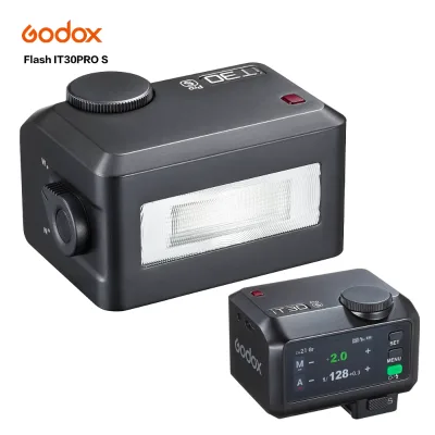 Godox IT30pro S Professional Outdoor Portrait Shooting Rechargeable Portable Metal Flash Light for DSLR Camera