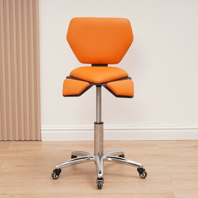 Salon Beauty Equipment Saddle Stool Rolling Stool Master Chair With Backrest Tool Hair Chair