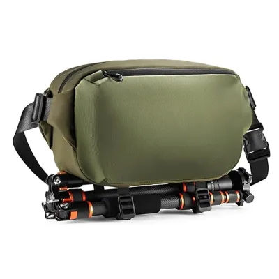 Camera Bag Carrying Sling Shoulder Crossbody Bag 10L Large Capacity Waterproof Shockproof Backpack for Iphone/Camera/Lens/Tripod