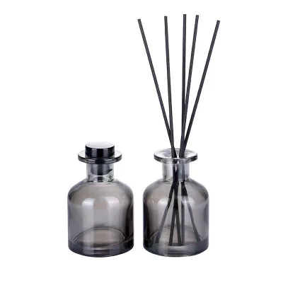 Wholesale Home Room Perfume Bottle Packaging Empty Luxury Large Round Glass Reed Diffuser Bottle Reed Diffusers