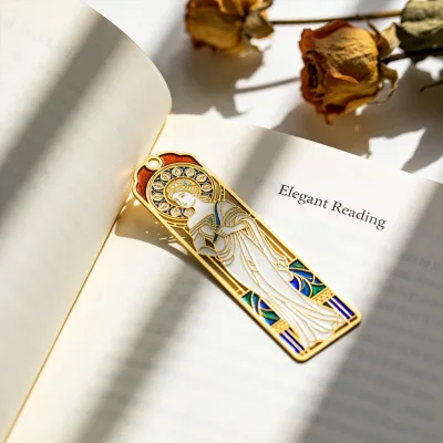 New Fashion Customized Gold Metal Bookmark Different Shapes Metal Fabrication Hollow Out Custom Bookmark