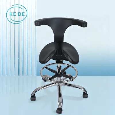 Factory Wholesale High Quality PU Foam Ergonomic Industrial Saddle Chair Stool for Office Hospital School Laboratory Use