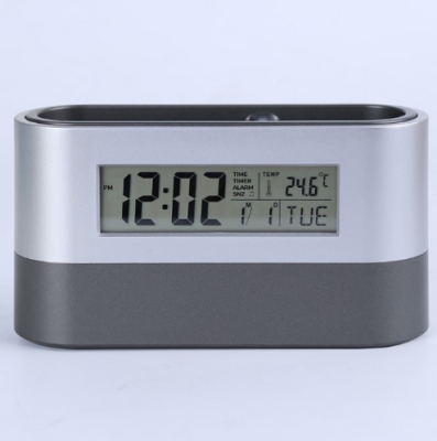 Penholder Clock Penholder Calendar Electronic Penholder Clock Alarm Clock