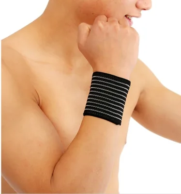 Elastic Sport Bandage Wristband Hand Gym Support Wrist Brace Wrap Fish Silk Stretch Line Band Fitness Powerlifting