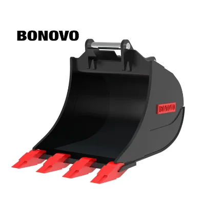 BONOVO Specialized S-Series Standard Bucket Customizable Model for Universal Excavator Compatibility Symmetrical Quick