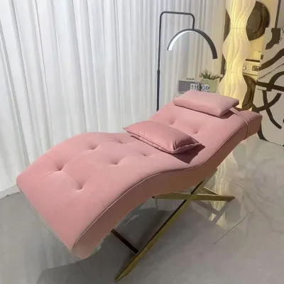 Salon Leather Iron Frame Beauty Eyelash Extension Bed Manufacturers Provide Curved Eyelashes Massage Tables & Beds