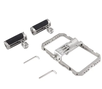 Smartphone Video Cage Rig Filmmaking Vlogging Case Phone Stabilizer Tripod Mount Fits for All iPhone and Android Smartphones