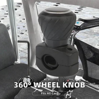 Sinodiving Cars, Trucks, Tractors, Mowers, Forklifts Deluxe Steering Wheel Power Handle Spinner Knob Universal Steering Wheel