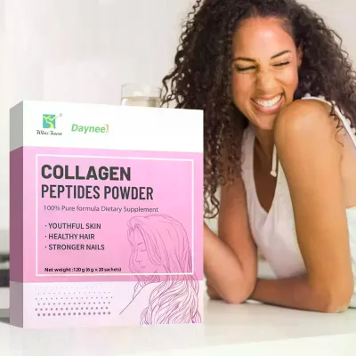 Hair Skin Nails Marine Collagen Peptide Powder Drink for Women