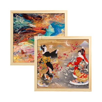 Wincent Custom Framed Wooden Jigsaw Puzzle Diy Craft Kit Personalized Art Photo Printing Home Decor Gift Adult
