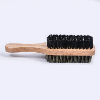 Wholesale Custom Different Size Synthetic Hair Boar Bristle Two Sided Beard Brush
