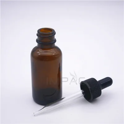 Travel size empty hair oil bottles with dropper packaging 30ml 1oz