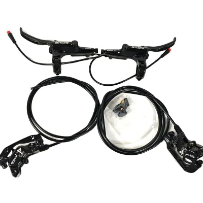 ODM/OEM BUCKLOS E-Bike Hydraulic Brake 1150mm 1950mm 4-Piston Power Off Hydraulic Disc Brake for Ebike Scooter MTB Bike Parts