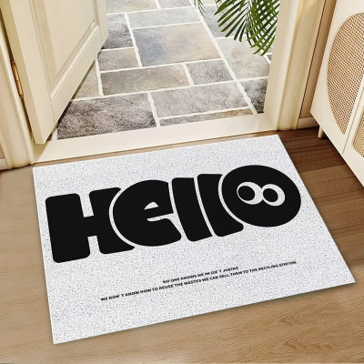 Cute Door Mats Personalized Dirt-Resistant Non-Slip and Dust-Removing Rug for Entrance Door