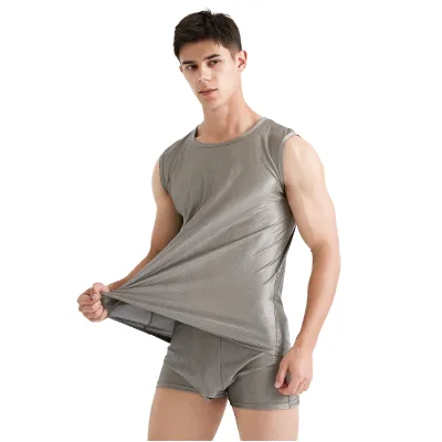 Polyester/Metallic/Cotton Jacquard Conductive Electromagnetic Radiation Shielding Vest Underpants Dress Garment Antibacterial