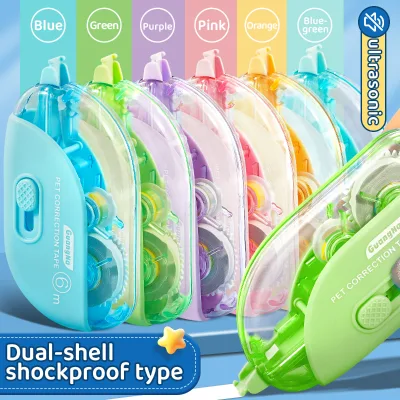Correct Correction Tape, 5M White Correction Tape, Fast, Clean and Easy to Use Tear-Resistant Tape for Office or School Use