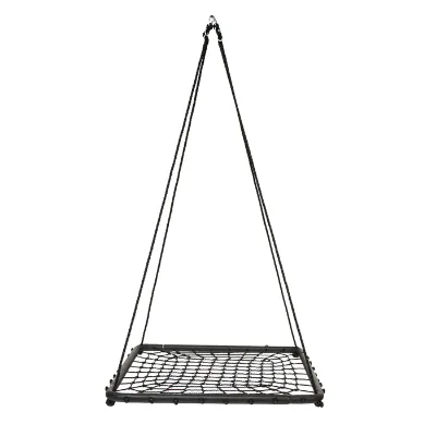 Rectangular Tree Glider with Hanging Rope Kit Collapsible Steel Frame 400 Lb. Capacity