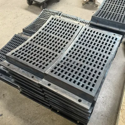 Trommel Rubber Screen Aggregate Screening Media High Resilience Rubber Mesh Primary Secondary Screening Media