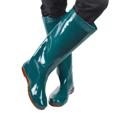 Men's Shoes High Tube Knee High Rain Shoes Non slip Pants Fishing Soft Soled Rain Boots Work Wader