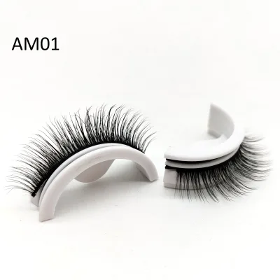 Self-Adhesive Eyelashes, Natural Fluffy False Eyelashes, Soft and Comfortable ,No Glue Required, Easy to Wear Suitable