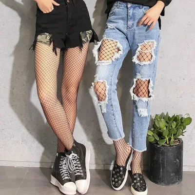 Wholesale Hot Sexy Black Hollowed-out Fishnet Stocking