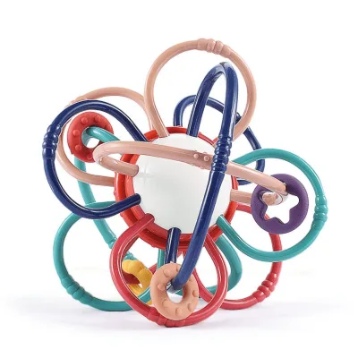 Latest Design Man Hattan Ball Toy Activity Loops Early Development Baby Toys Can Chew Educational Gifts Toys 2024