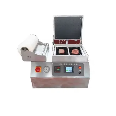Skin Vacuum Packing Machine Semi Automatic Commercial Food Packaging Single Chamber Fruit Meat Fish Skin Vacuum Packing Machine