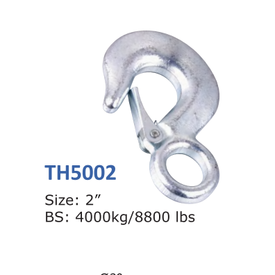 Alloy Steel Cargo Lifting Hook Forged Heavy Duty Industrial Lifting Hardware Eye Hook